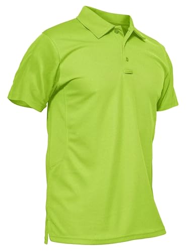 MAGCOMSEN Fluorescent Green Shorts tactical polo shirt