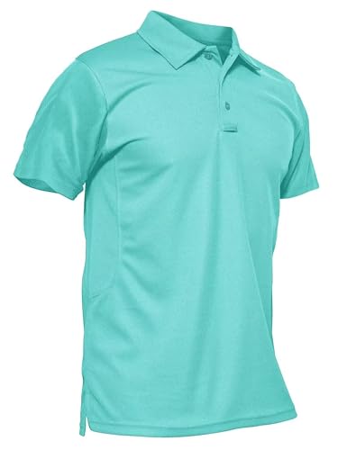 MAGCOMSEN Aqua Blue Shorts tactical polo shirt