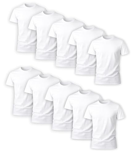 Hanes men's stay-tucked cotton undershirts multipack
