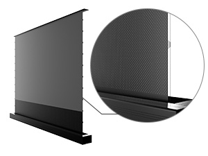 floor rising screen