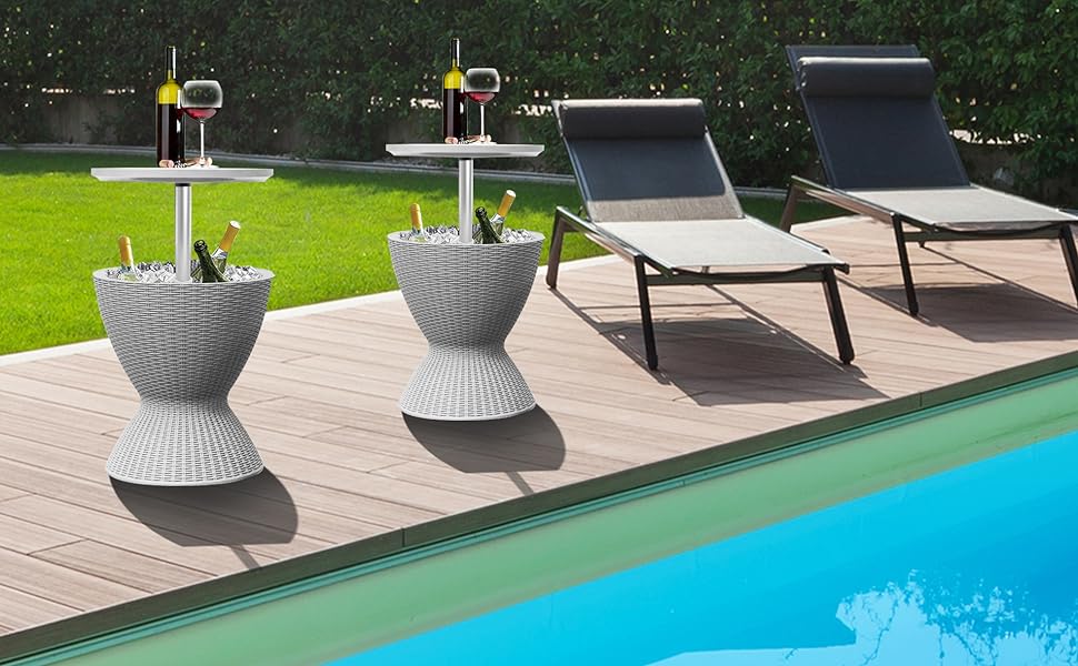 Outdoor Bar Cooler Table, Bar Cooler Table,  Cooler Table, Patio  Cooler Table, Patio Cool bar Table