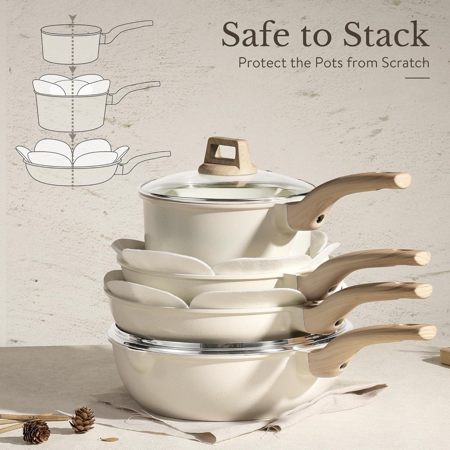 21Pcs Pots and Pans Set