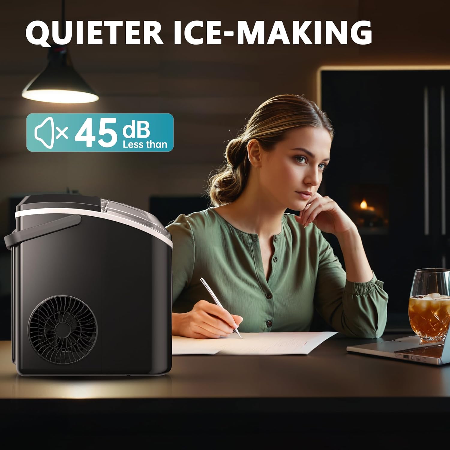 Ice Maker Countertop with Handle