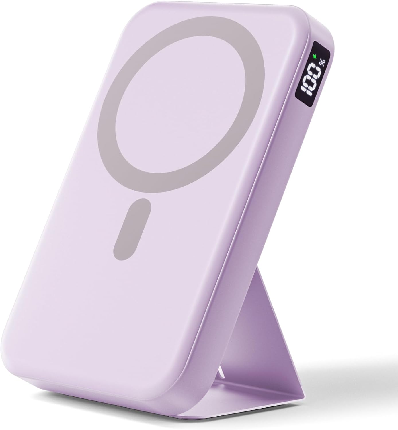 Magnetic Portable Charger, 10000mAh Wireless Power Bank with 20W USB-C Fast Charging, Foldable Stand & LED Display Magnetic Battery Pack, Compatible with iPhone 16/15/14/13/12 All Series