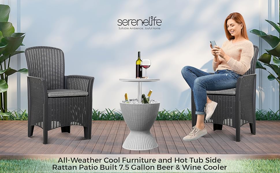 Outdoor Bar Cooler Table, Bar Cooler Table,  Cooler Table, Patio  Cooler Table, Patio Cool bar Table
