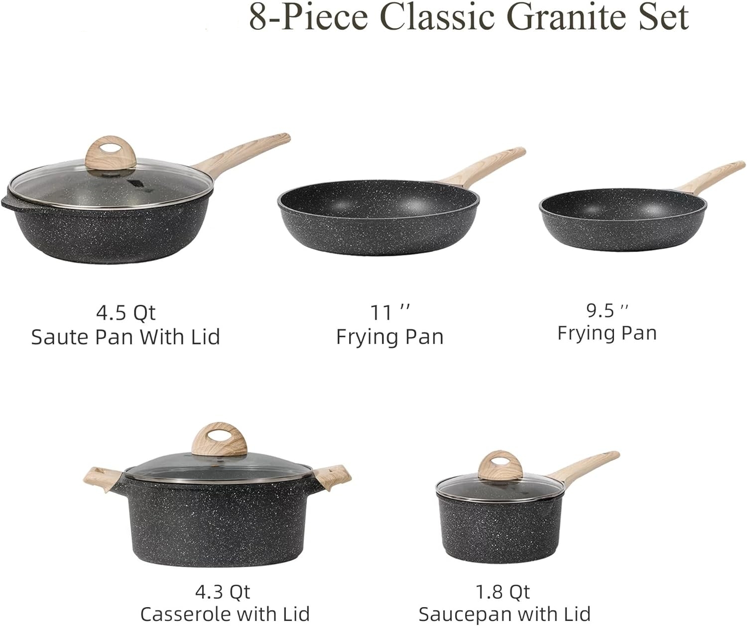 21Pcs Pots and Pans Set