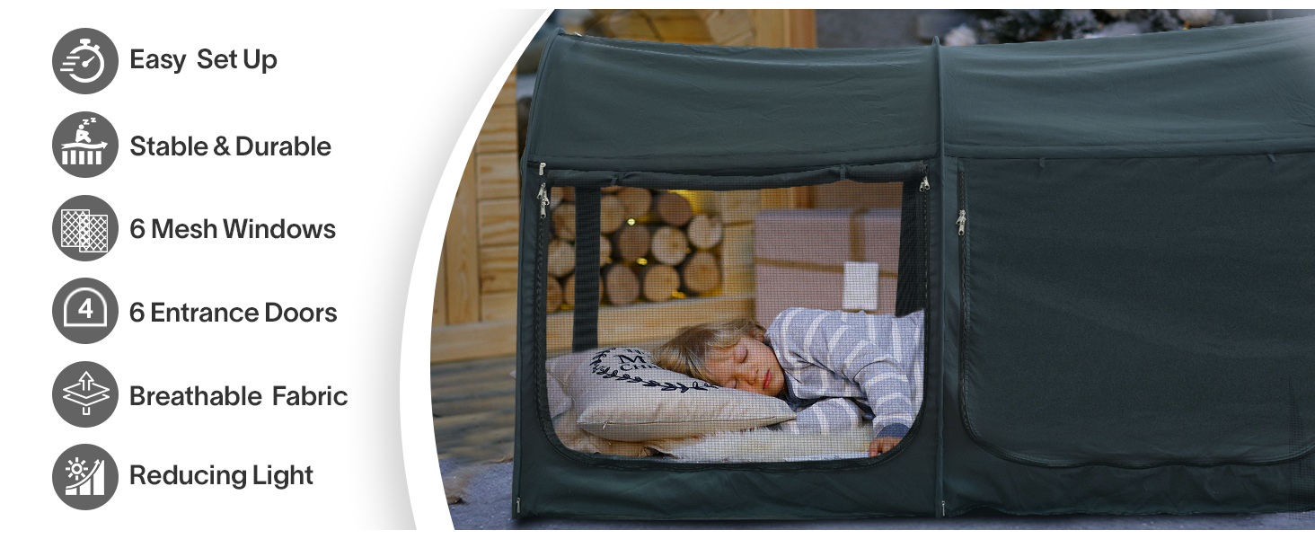 twin bed tent