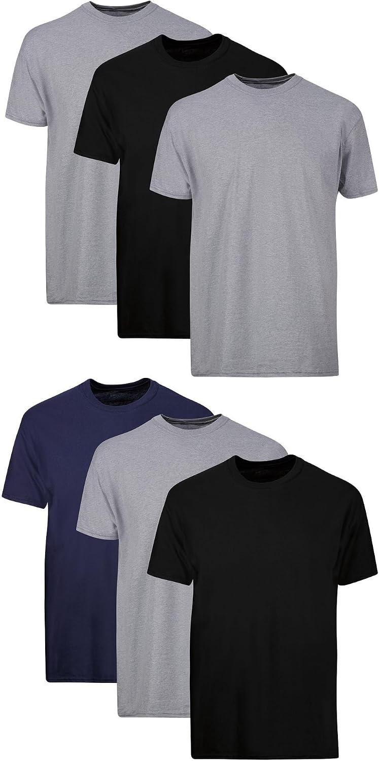 Hanes men's stay-tucked cotton undershirts multipack