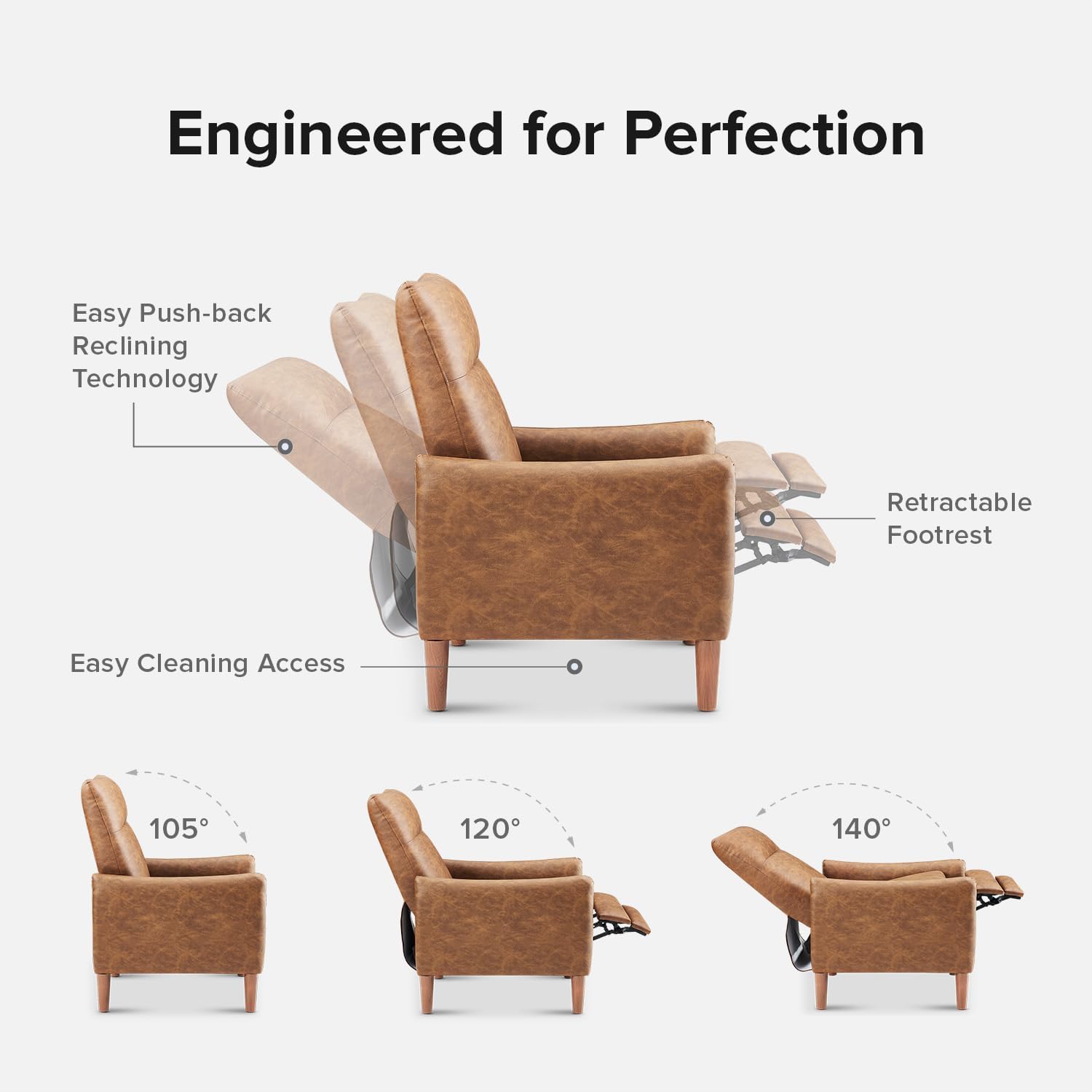 mopio Sophie 4-in-1 Convertible Sleeper Chair Bed, Accent Chair, Chaise Lounge, Comfy Reading Armchair, Pull Out Sofa Bed with Adjustable Backrest for Living Room, Bedroom (Pearl White Boucle)