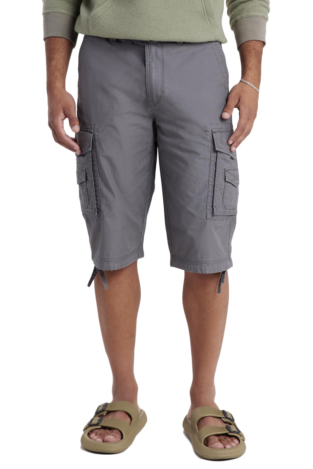 Men's Belted Cargo Pants