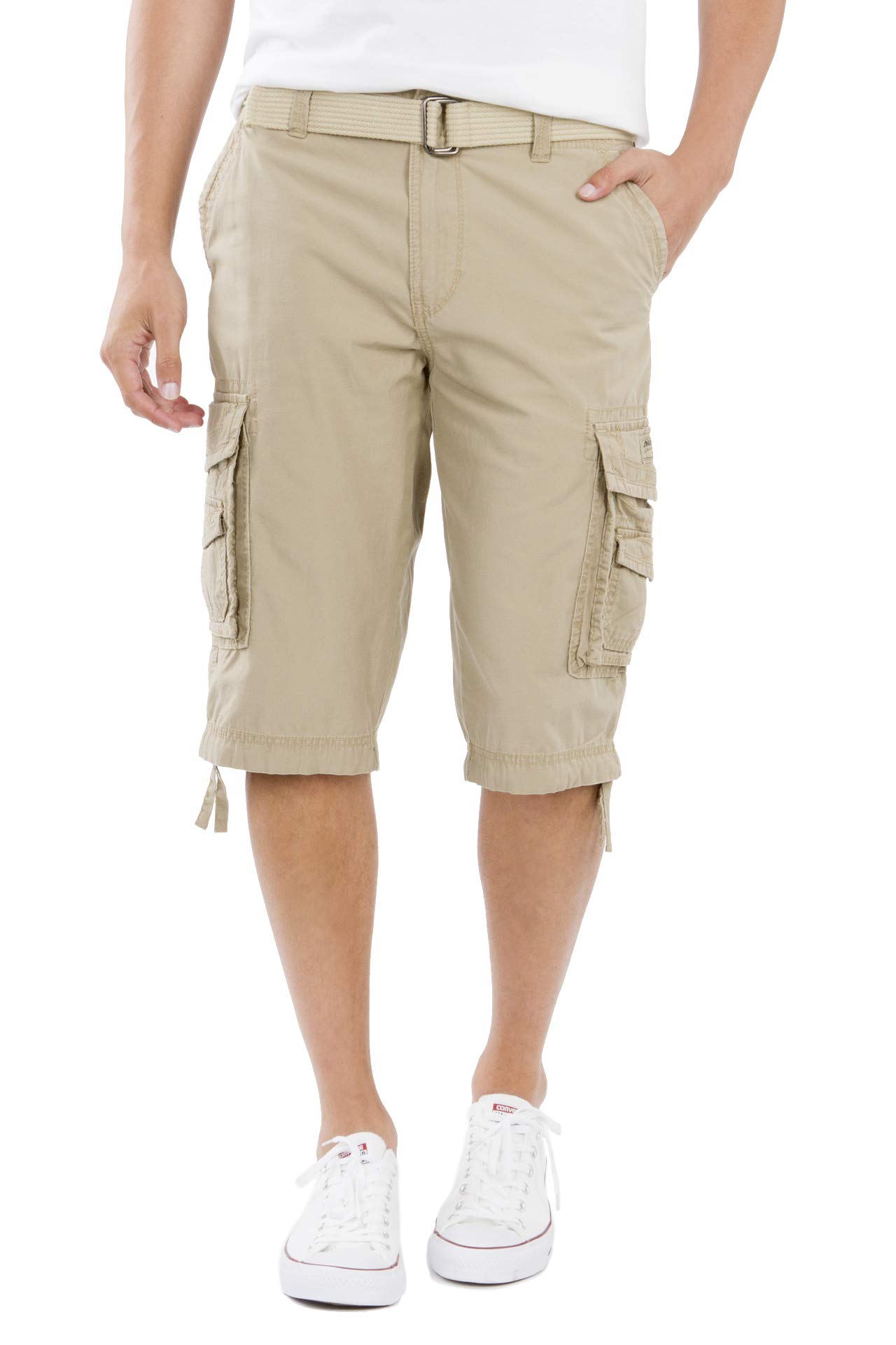 Men's Belted Cargo Pants