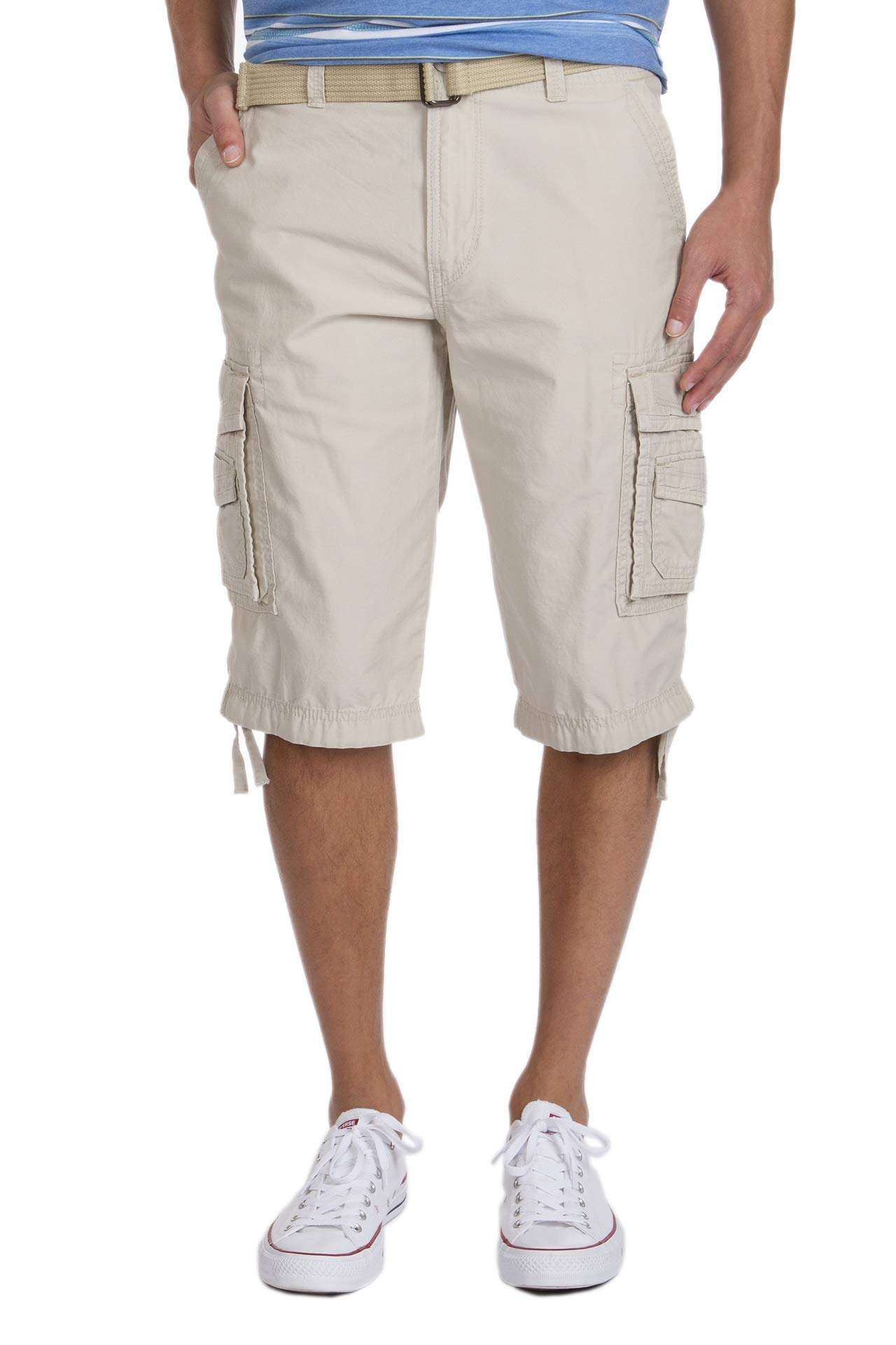 Men's Belted Cargo Pants