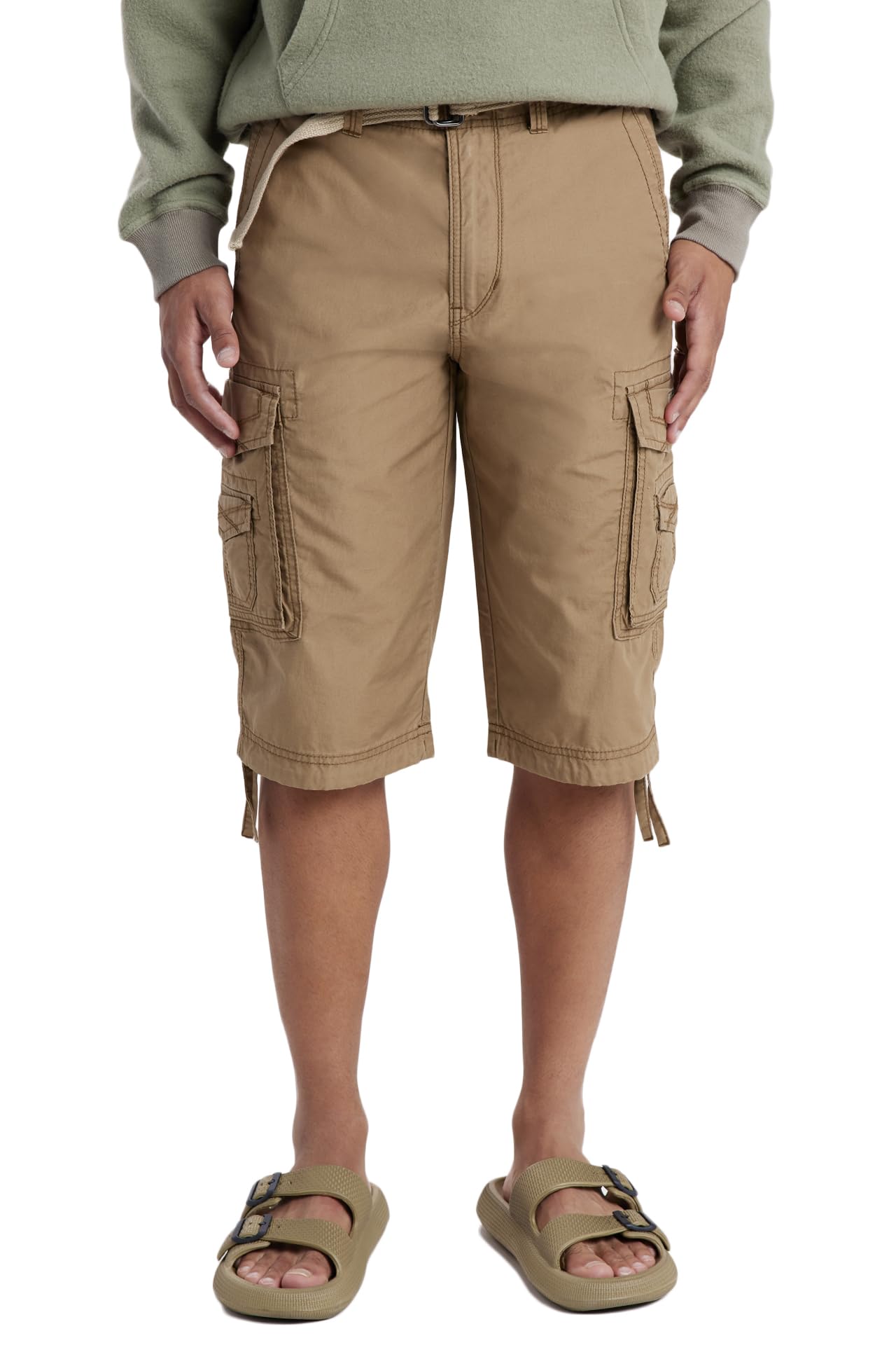 Men's Belted Cargo Pants