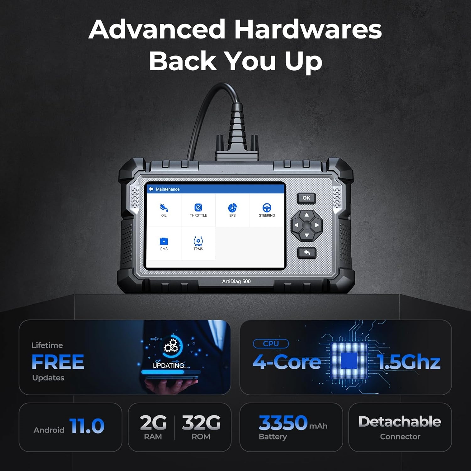 AD500 OBD2 Scanner Car Code Reader Scan Tool