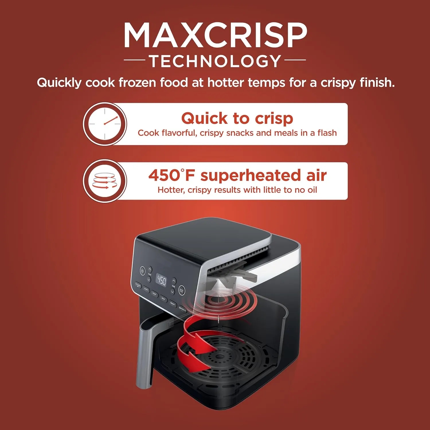 Air Fryer Pro XL 6-in-1 with 5/6.5 QT Capacity