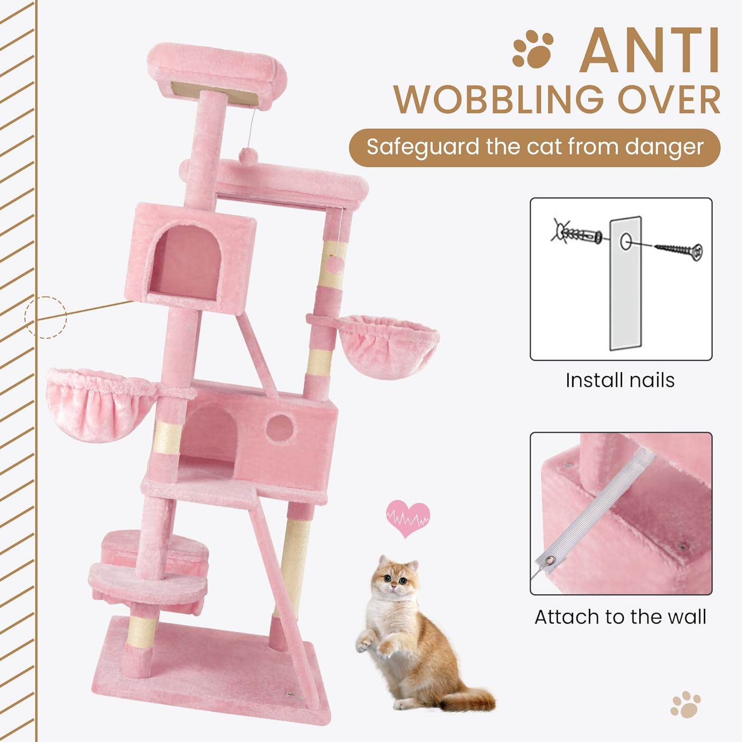 Larger Cat Tree Tower Condo for Indoor Kitties