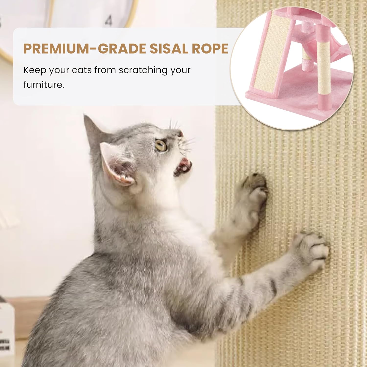 Larger Cat Tree Tower Condo for Indoor Kitties