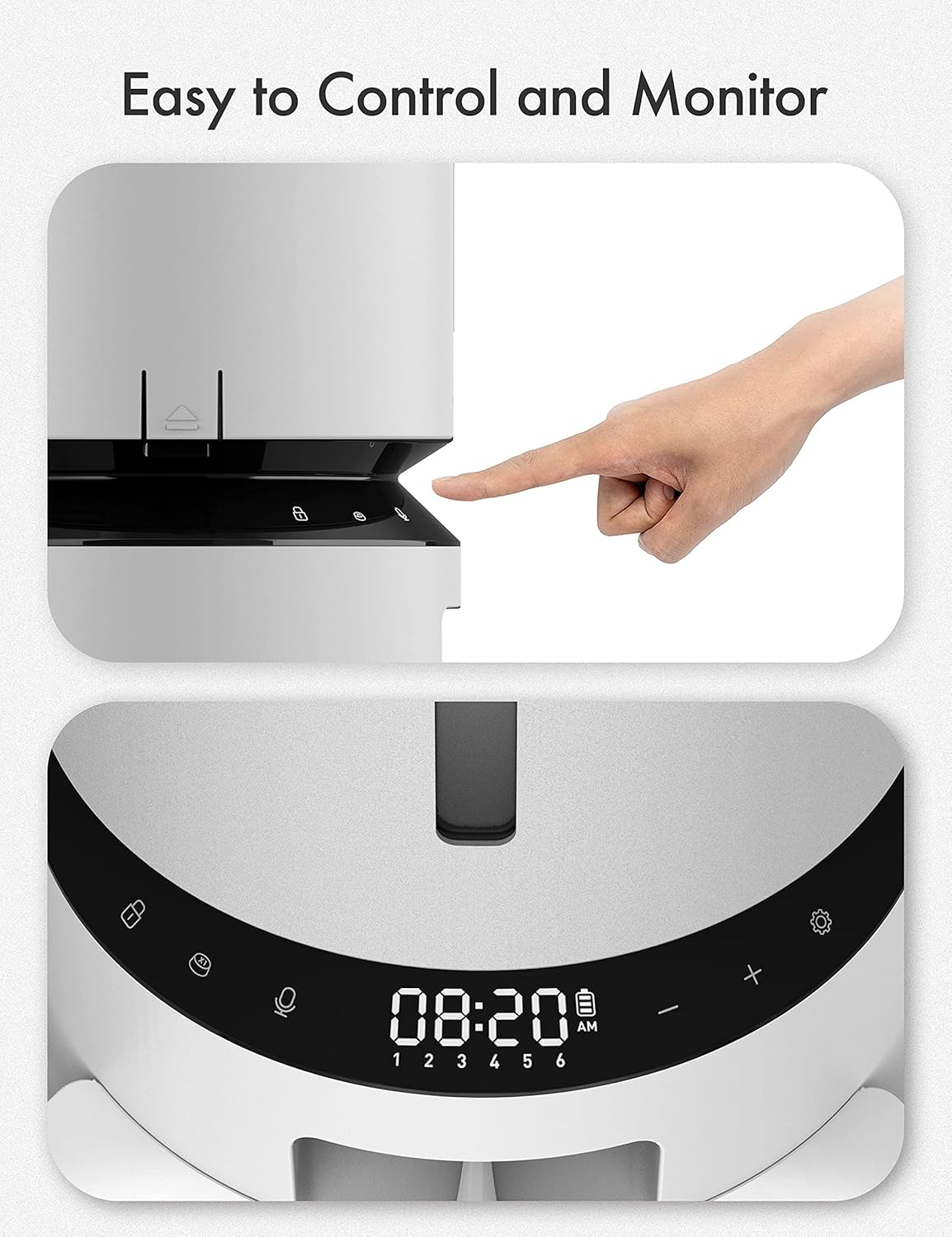 Automatic Cat Feeder with Camera for Two Cats