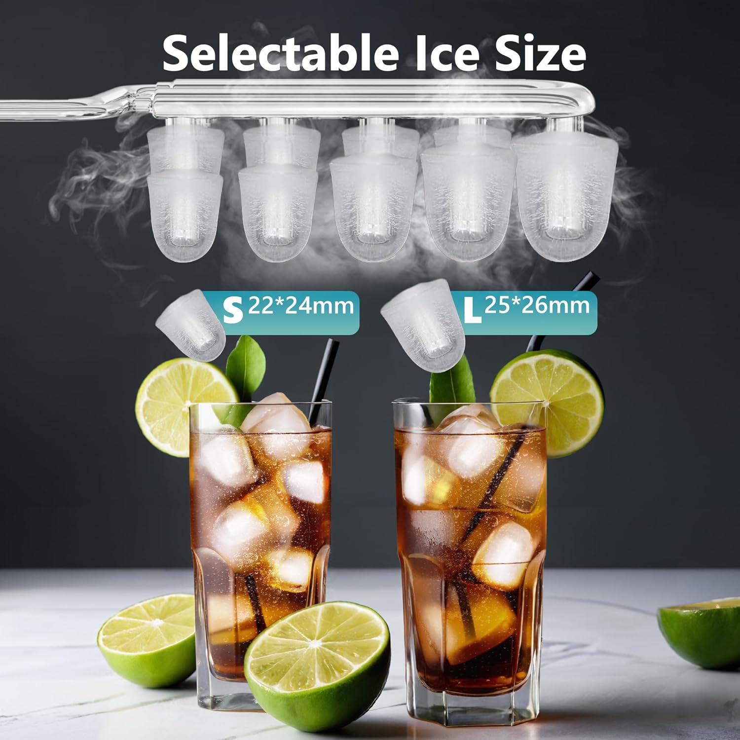 Ice Maker Countertop with Handle