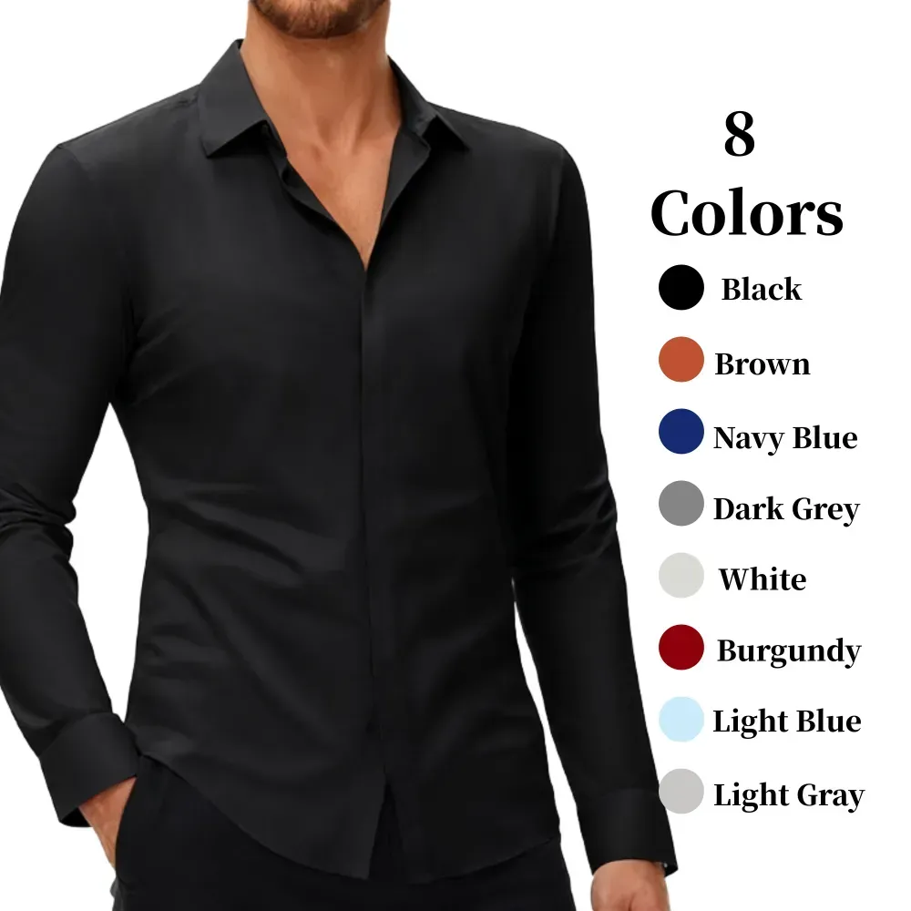 Men's Long-Sleeve Stretch Shirt