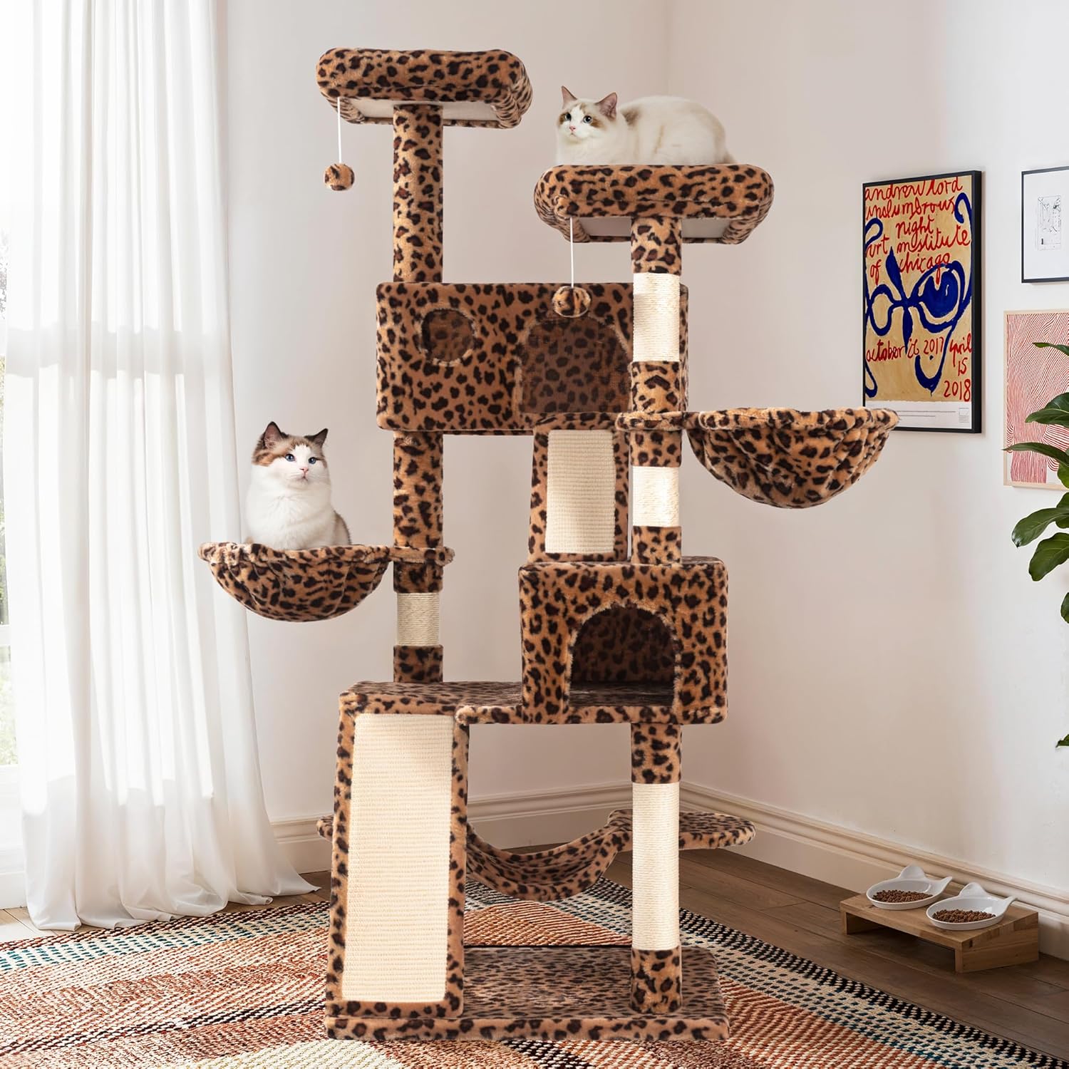 Larger Cat Tree Tower Condo for Indoor Kitties