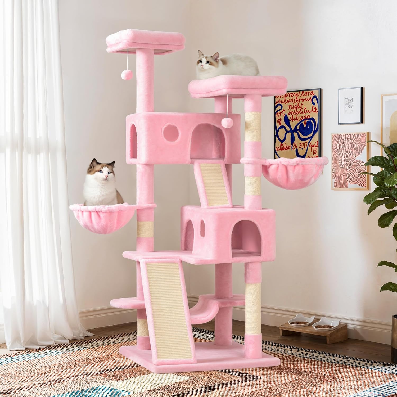 Larger Cat Tree Tower Condo for Indoor Kitties