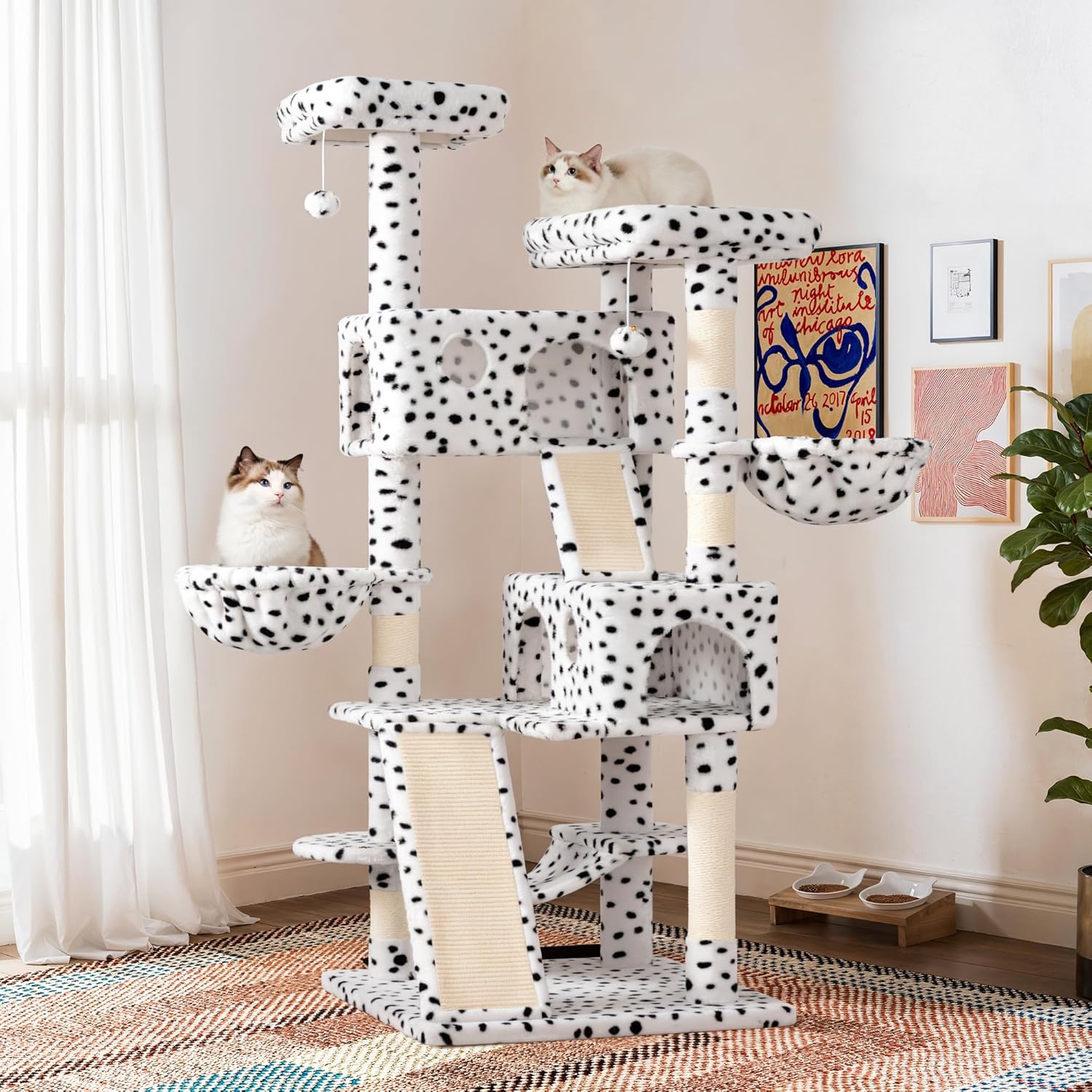 Larger Cat Tree Tower Condo for Indoor Kitties