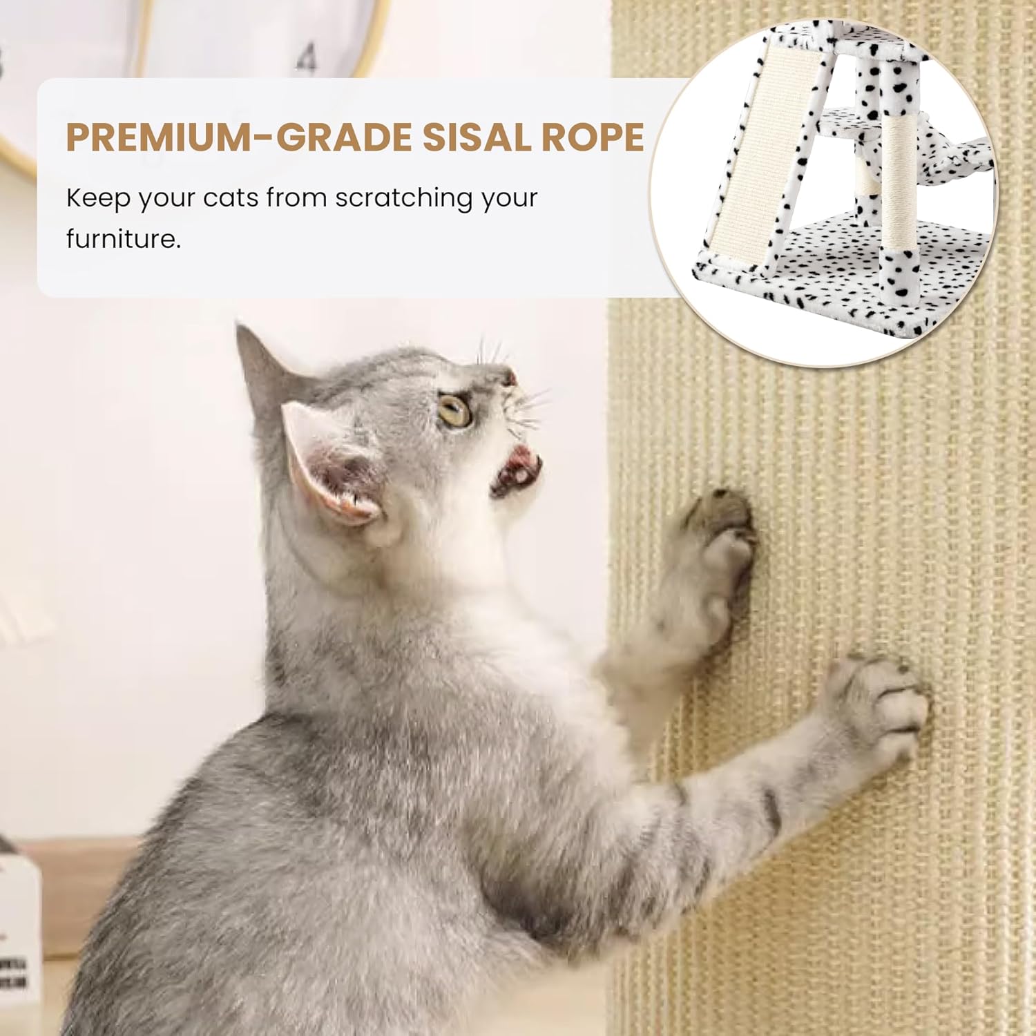 Larger Cat Tree Tower Condo for Indoor Kitties