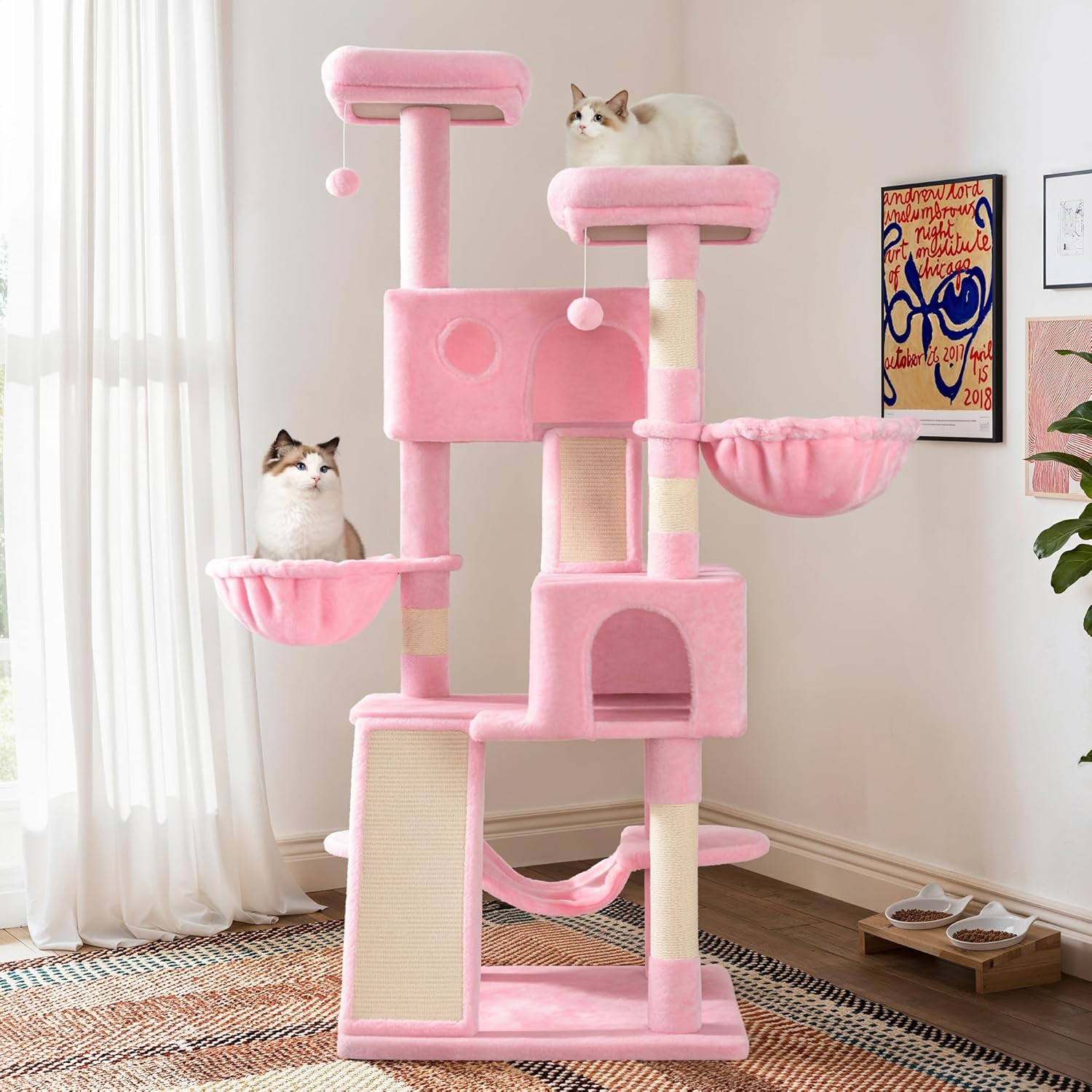 Larger Cat Tree Tower Condo for Indoor Kitties