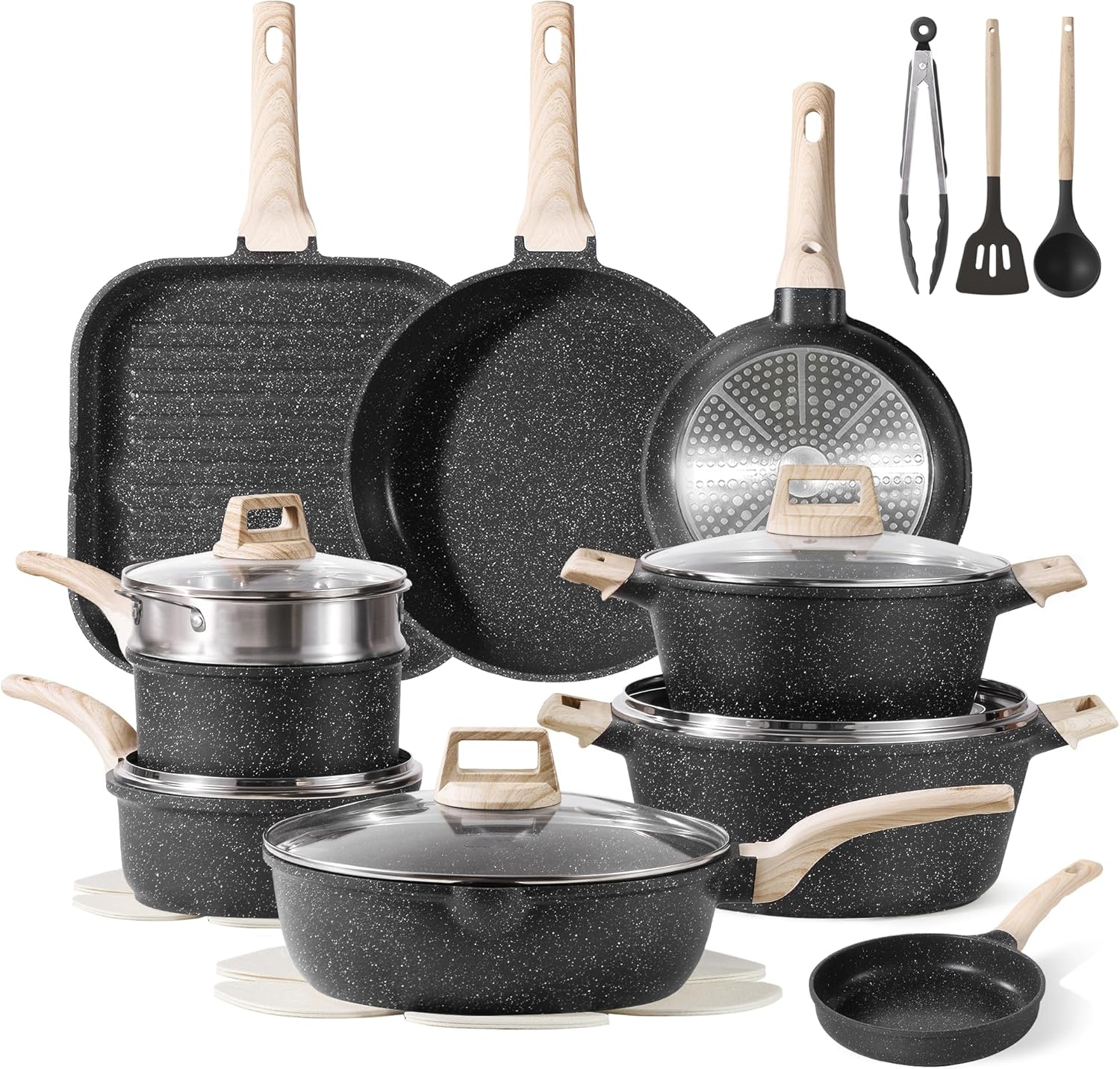 21Pcs Pots and Pans Set
