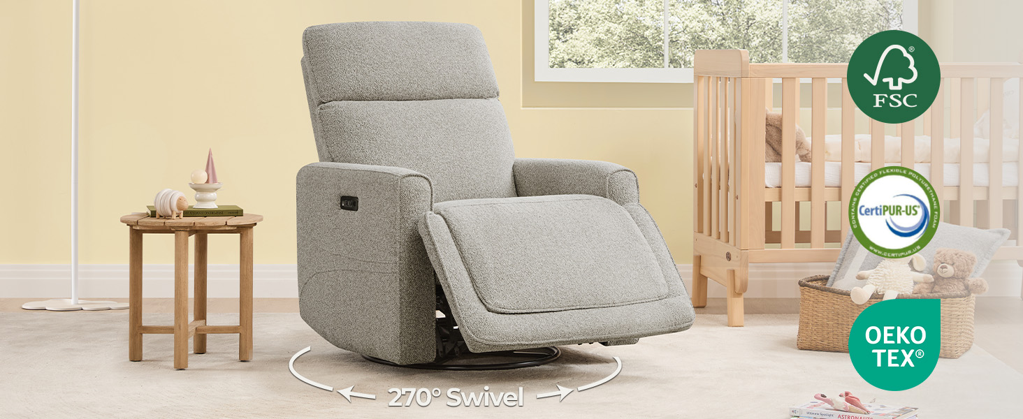 Power Recliner Chair Swivel Glider