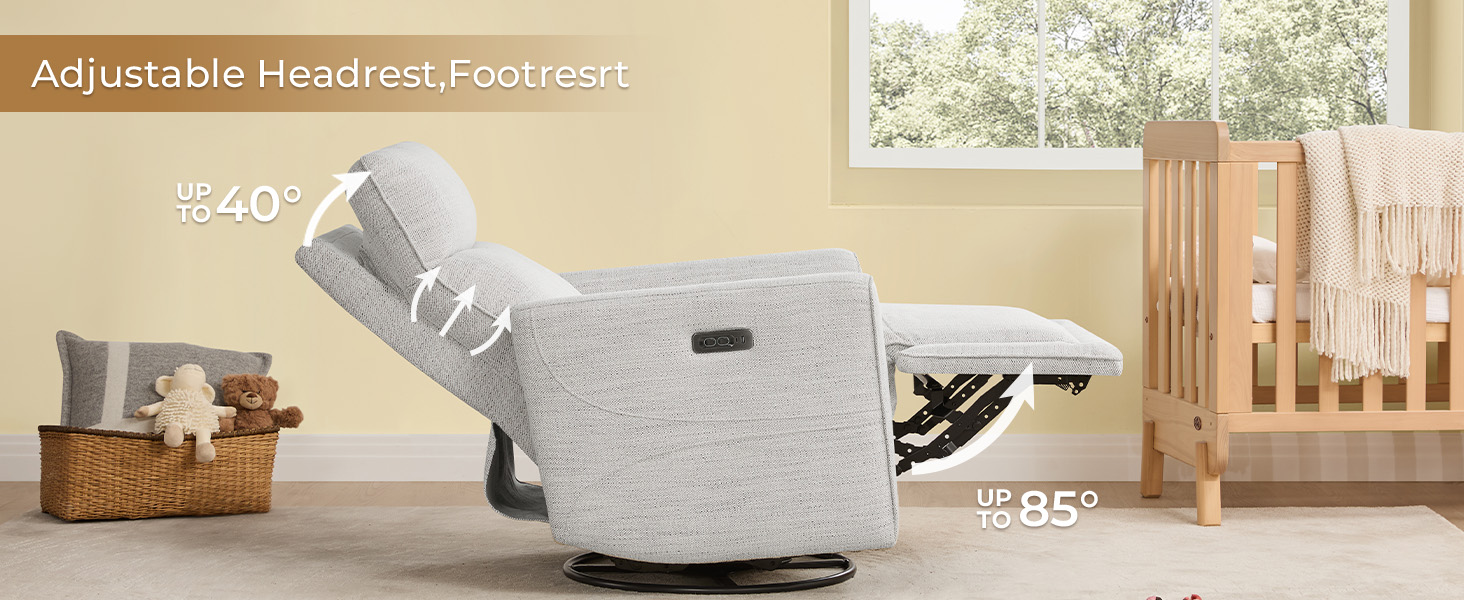 power nursery recliner