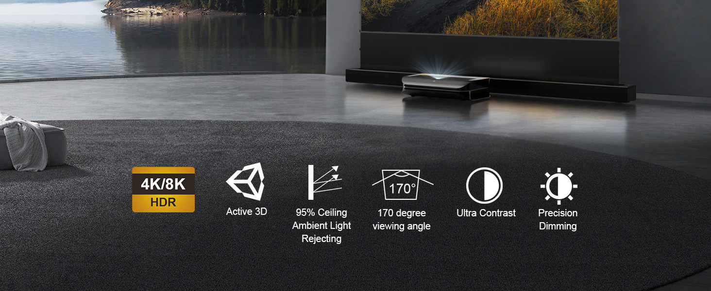floor rising screen