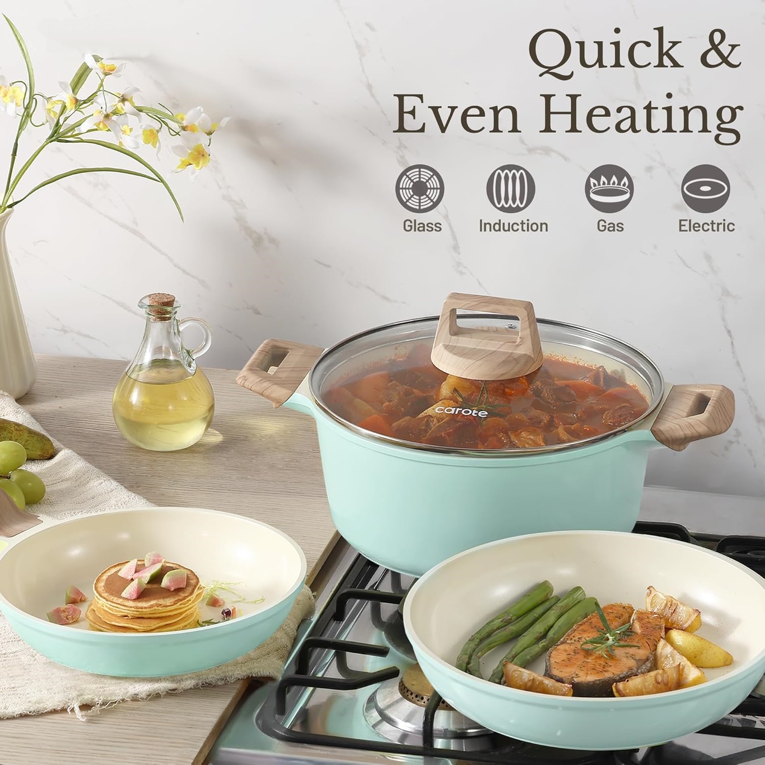 21Pcs Pots and Pans Set