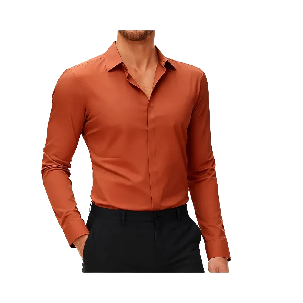 Men's Long-Sleeve Stretch Shirt