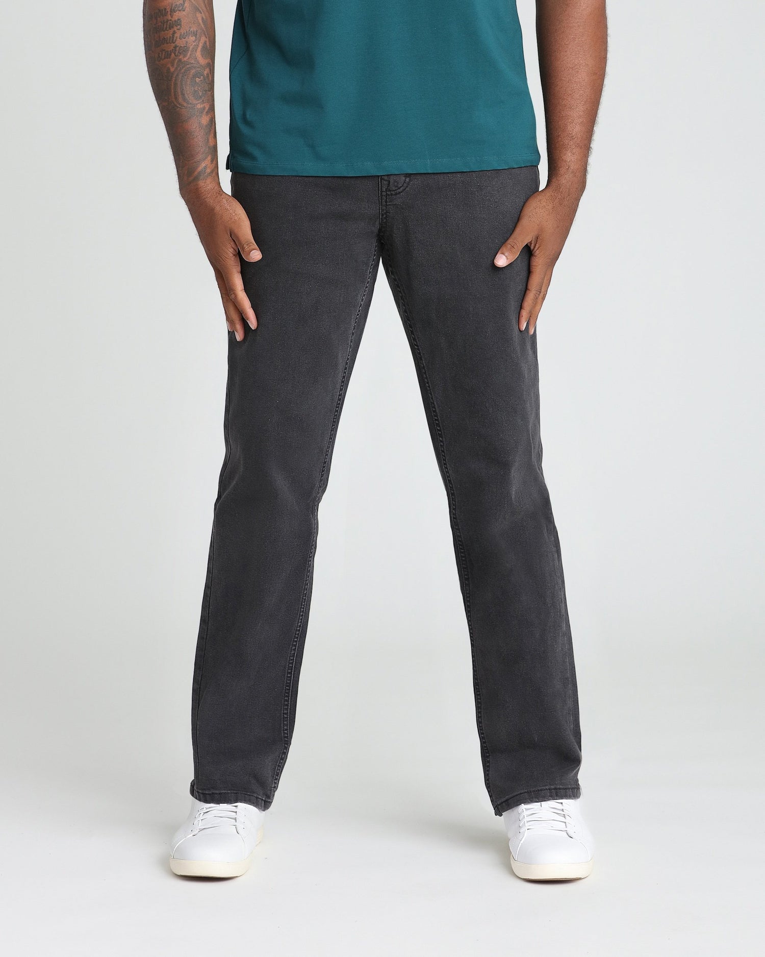 The OG Stretch Jean - Athletic Fit Steel - Faded Black product image