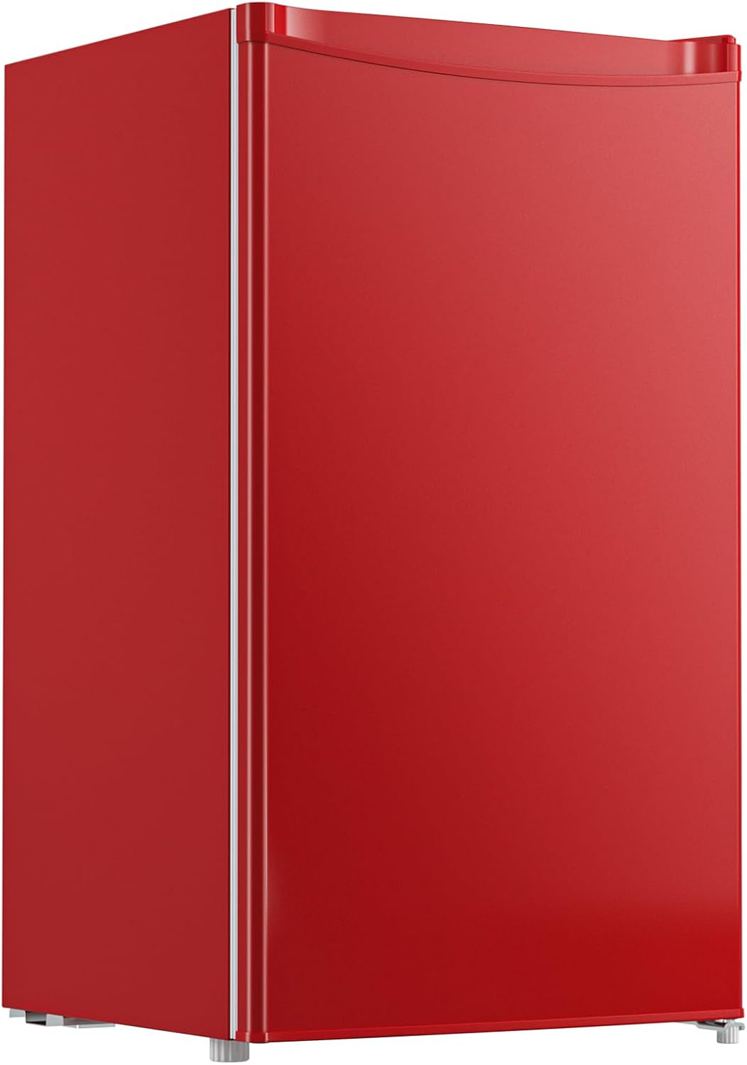 Prokonk 3.2 Cu.Ft Mini Fridge with Freezer, Single Door Mini Fridge, Dorm Fridge, Adjustable Thermostat, Mini Refrigerator for Bedroom, Office, Dorm, Black-BR321