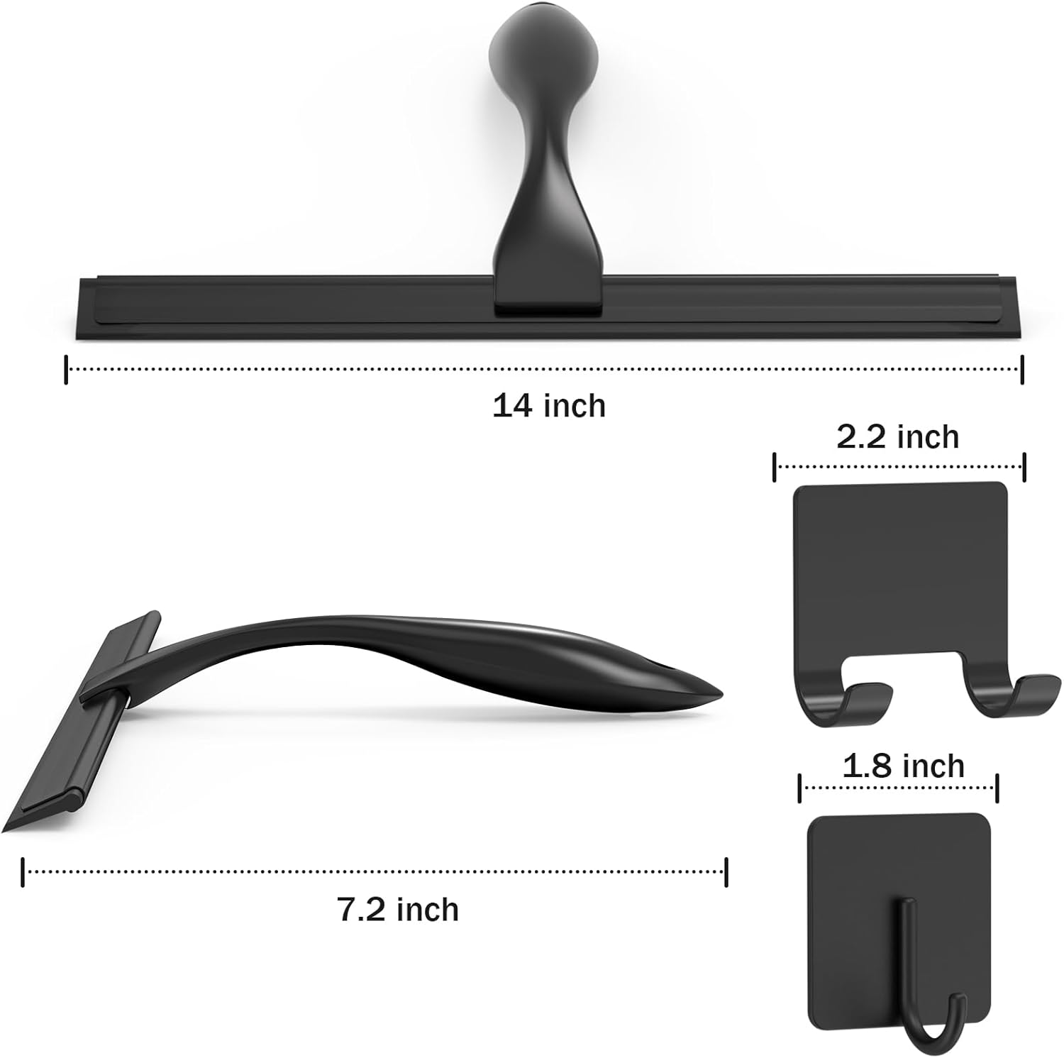All-Purpose Stainless Steel Shower Squeegee
