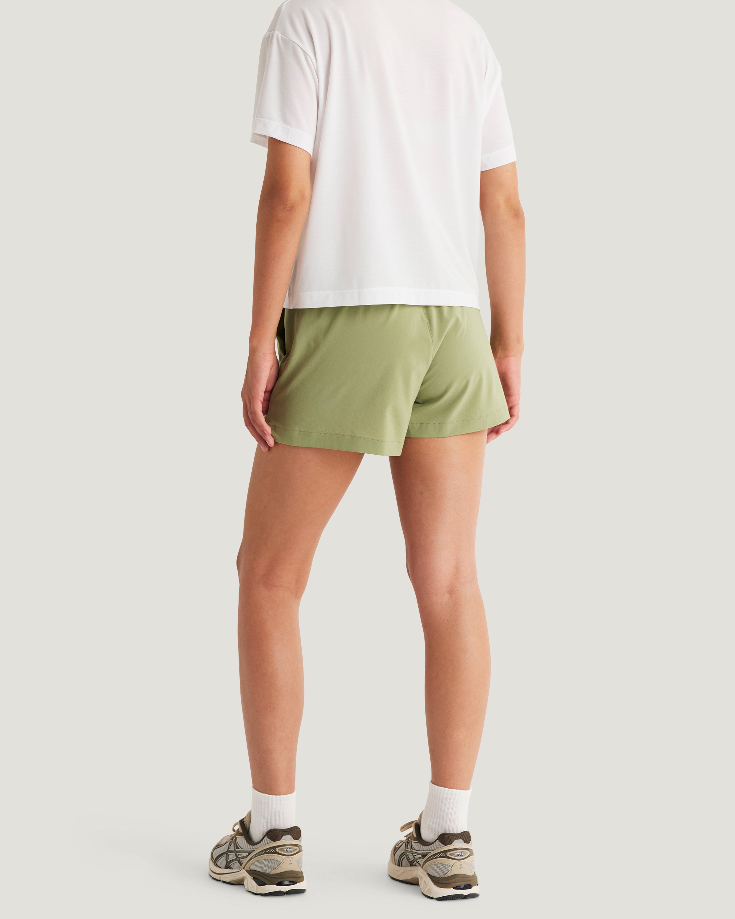Women's Lightweight Drift Short in Oil Green