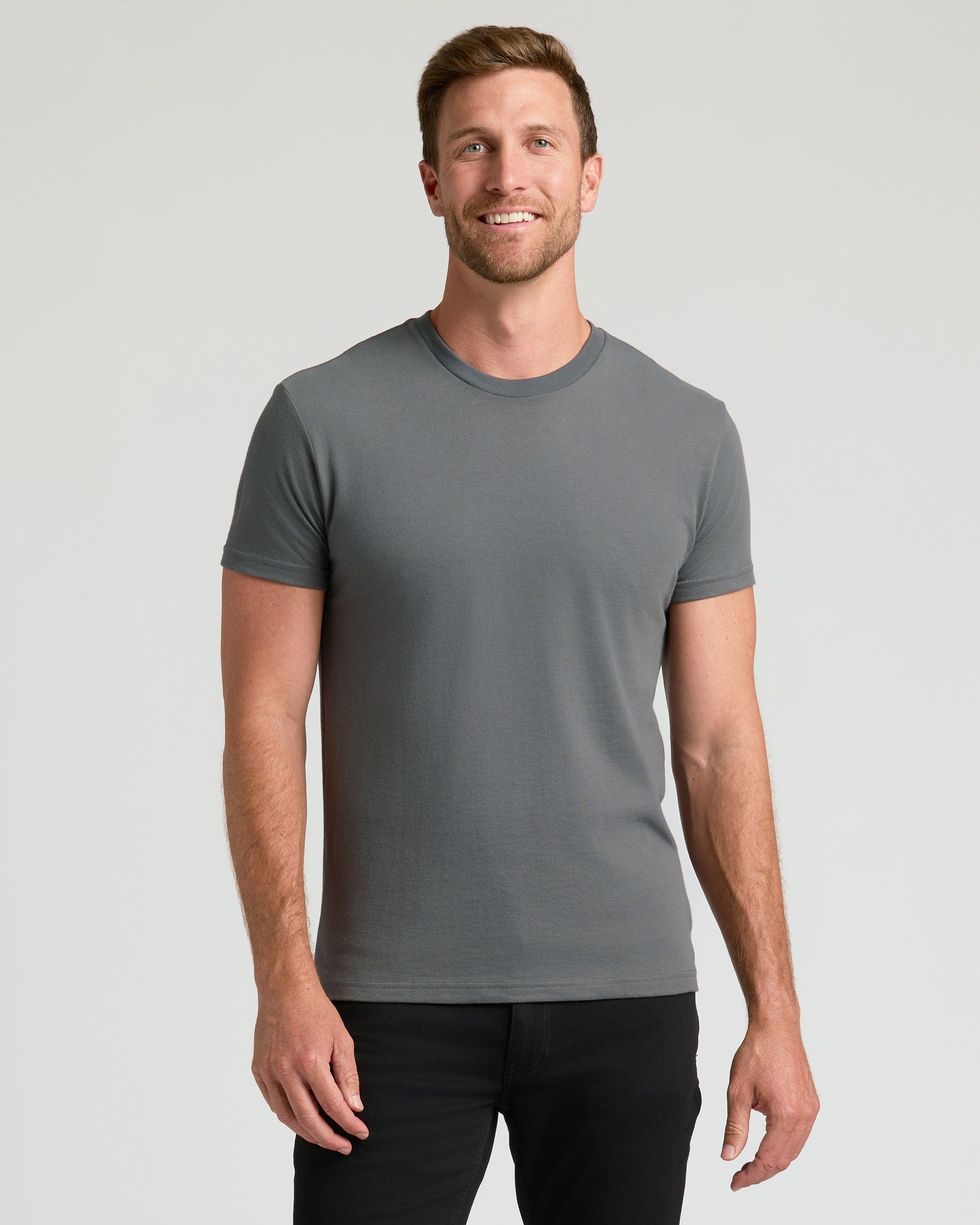 Men's Cotton Blend Classic Crew Neck T-Shirt - 6-Color Value Pack product image 4