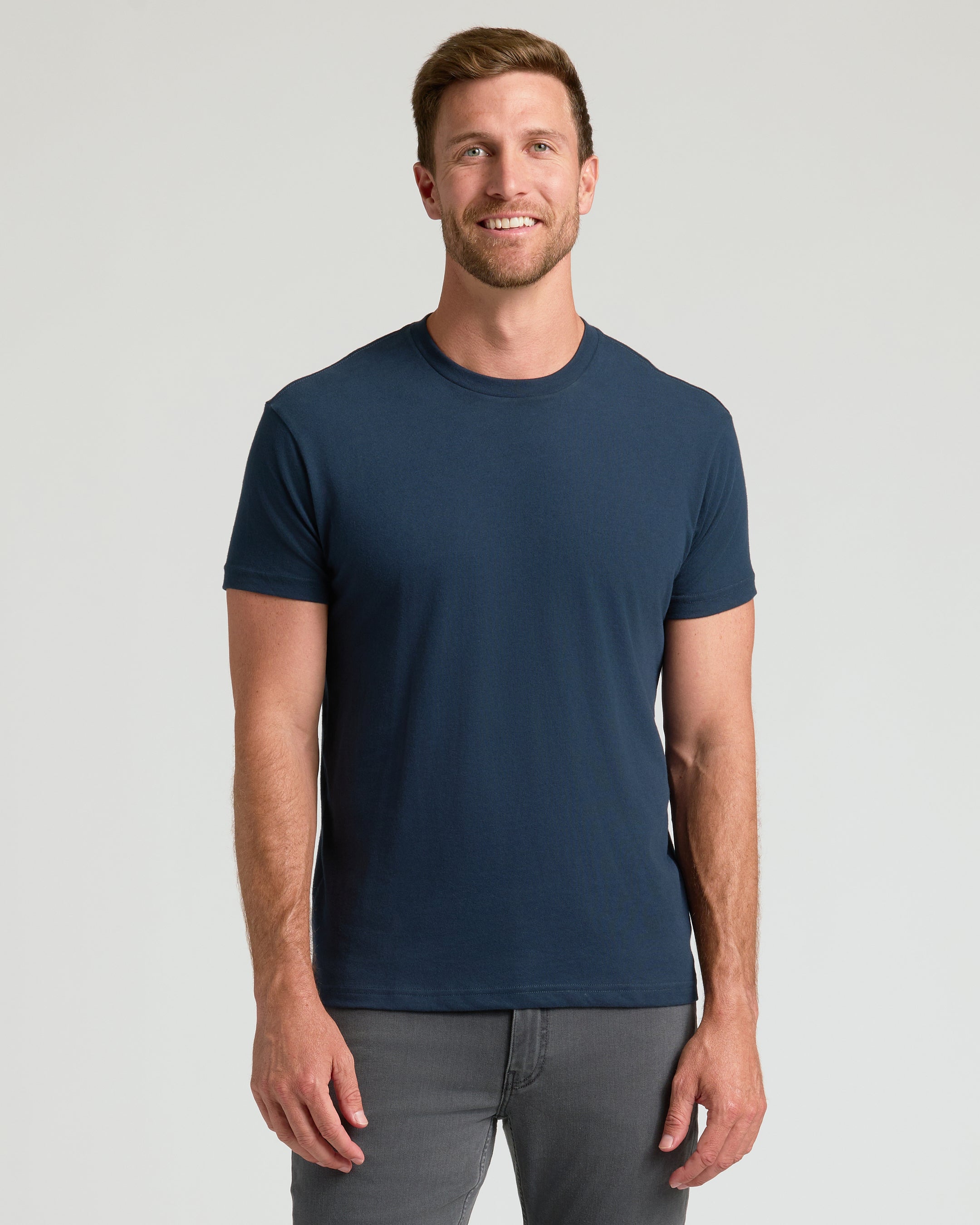 Men's Cotton Blend Classic Crew Neck T-Shirt - 6-Color Value Pack product image 5