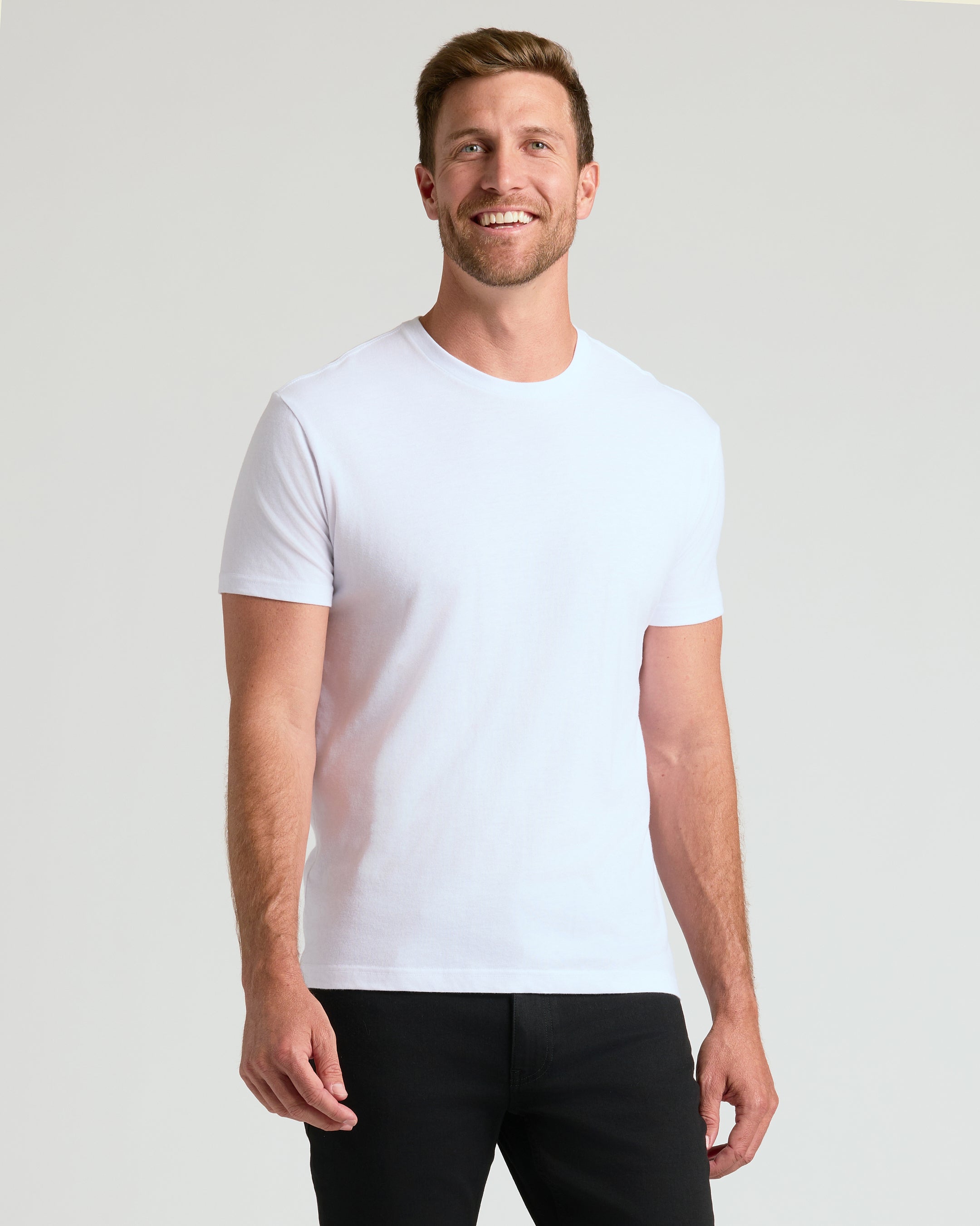 Men's Cotton Blend Classic Crew Neck T-Shirt - 6-Color Value Pack product image 8