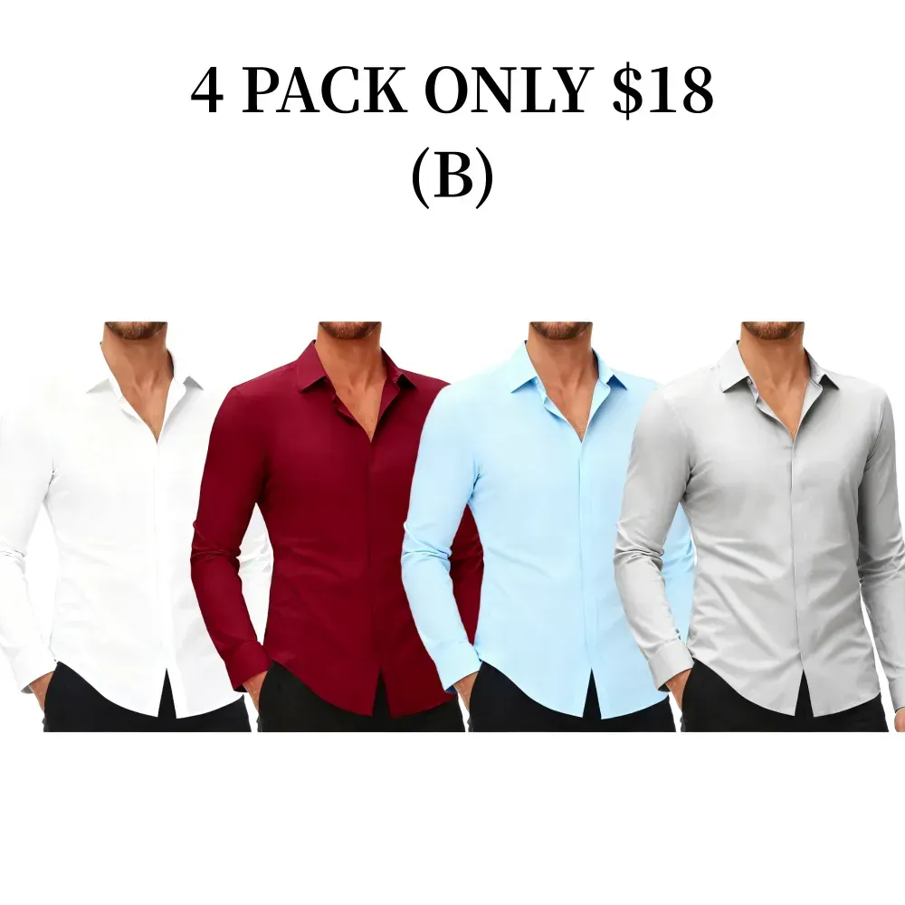 Men's Long-Sleeve Stretch Shirt