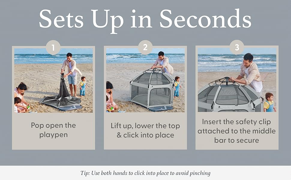 sets up in seconds