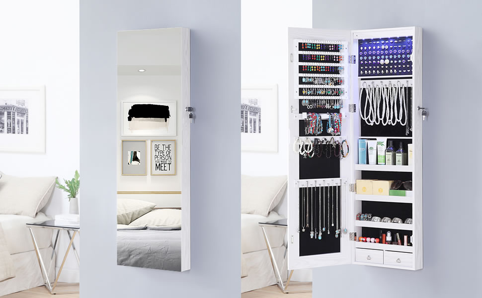 Mirror Jewelry Cabinet