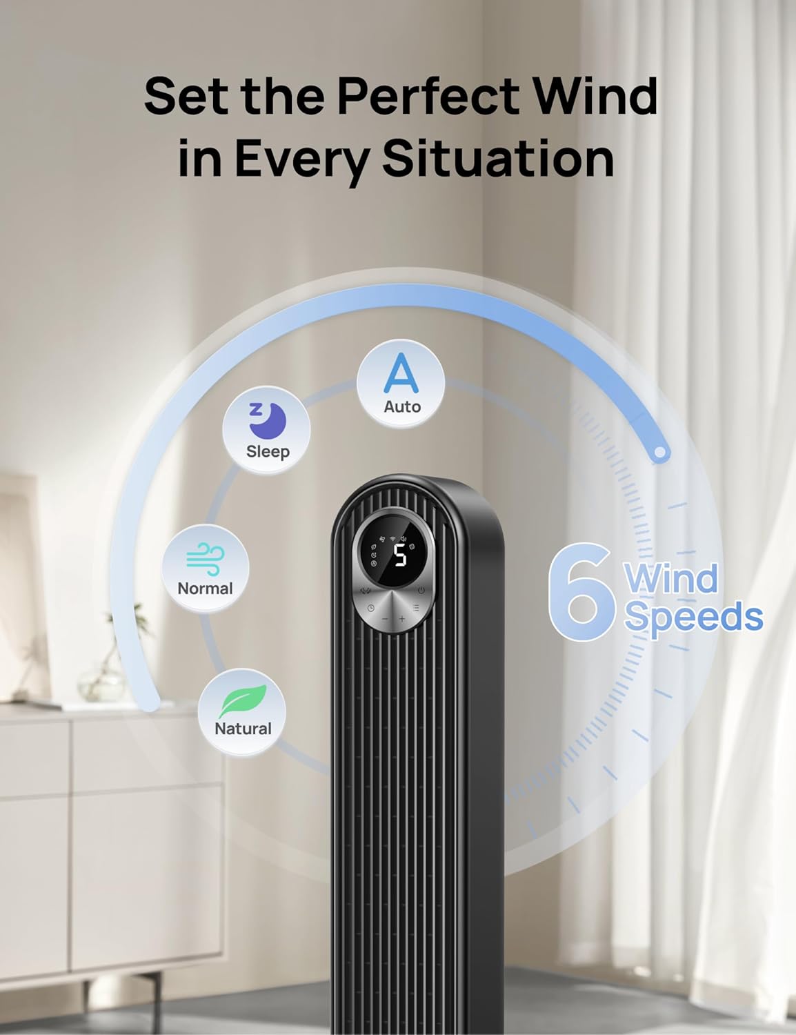 Dreo Tower Fan for Bedroom