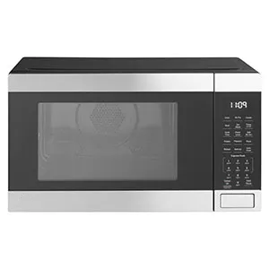 GCST10A1WSS 4-in-1 Microwave Oven, 1,050 Watts Air Fryer, Broiler & Convection Mode, Child-Lock Technology, Kitchen Essentials for The Countertop or Dorm Room, 1.0 Cu. Ft, Stainless Steel