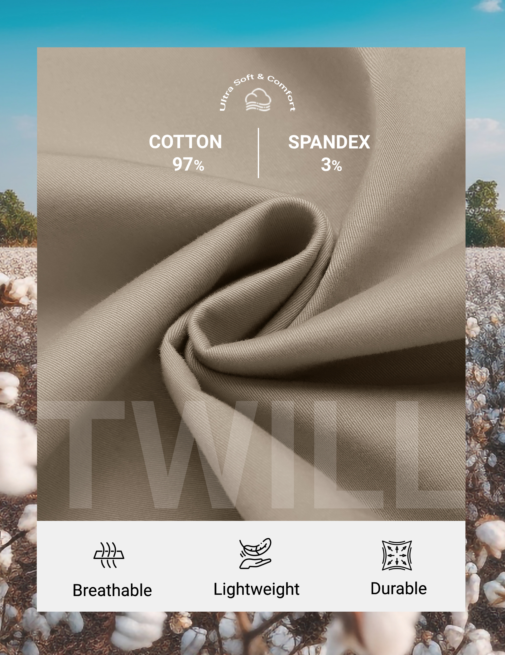 COOFANDY Men Cotton Linen Drawstring Pants Casual Lightweight Summer Beach Pants detail image