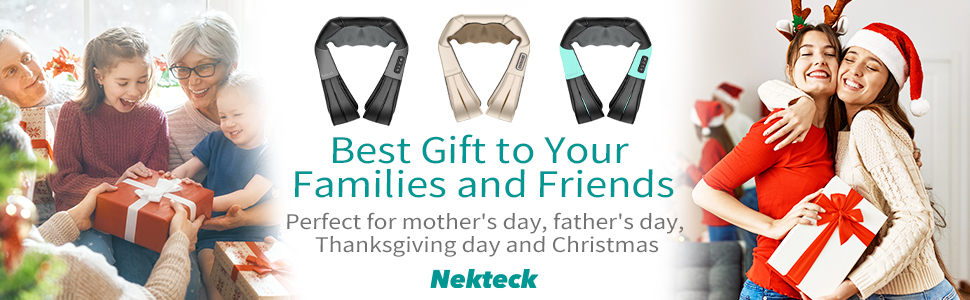 Nekteck neck back shoulder massager