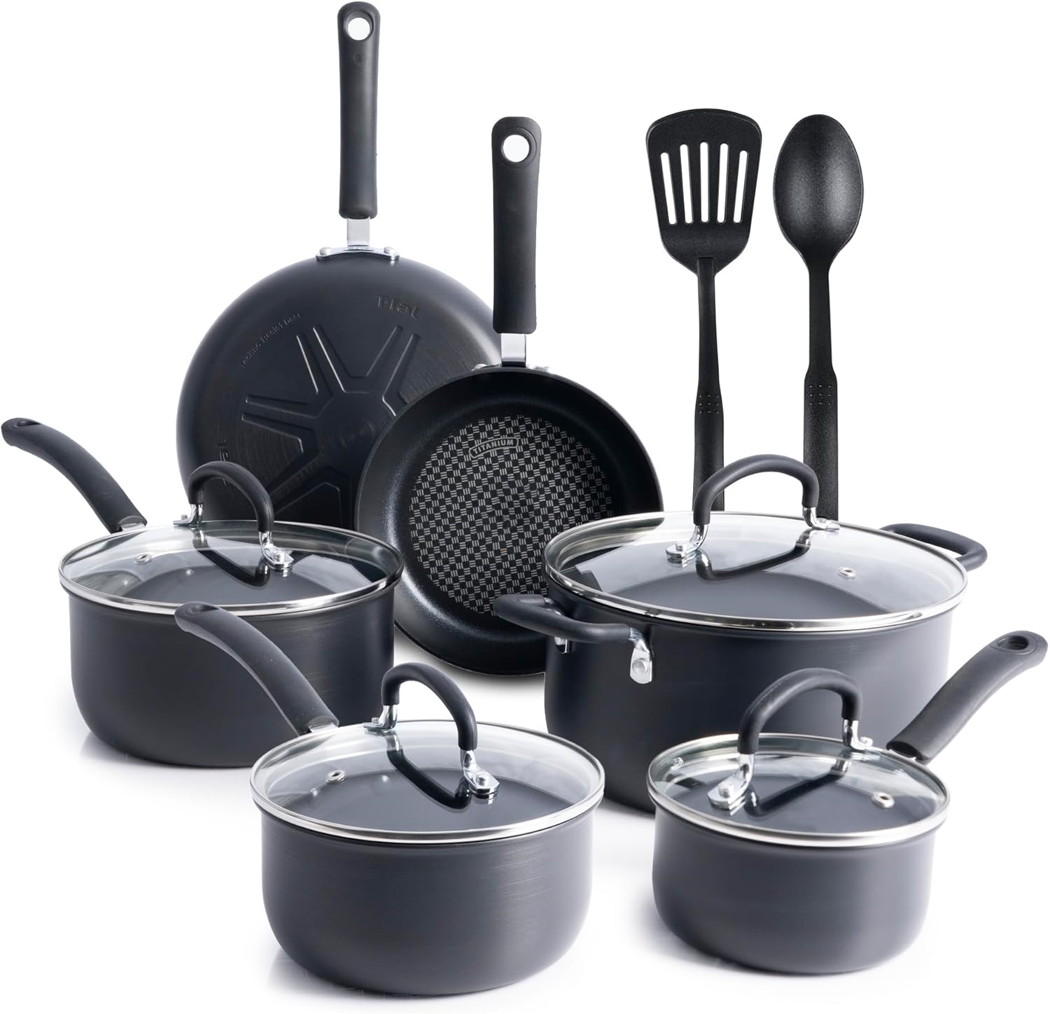Ultimate Hard Anodized Nonstick Cookware Set 17 Piece